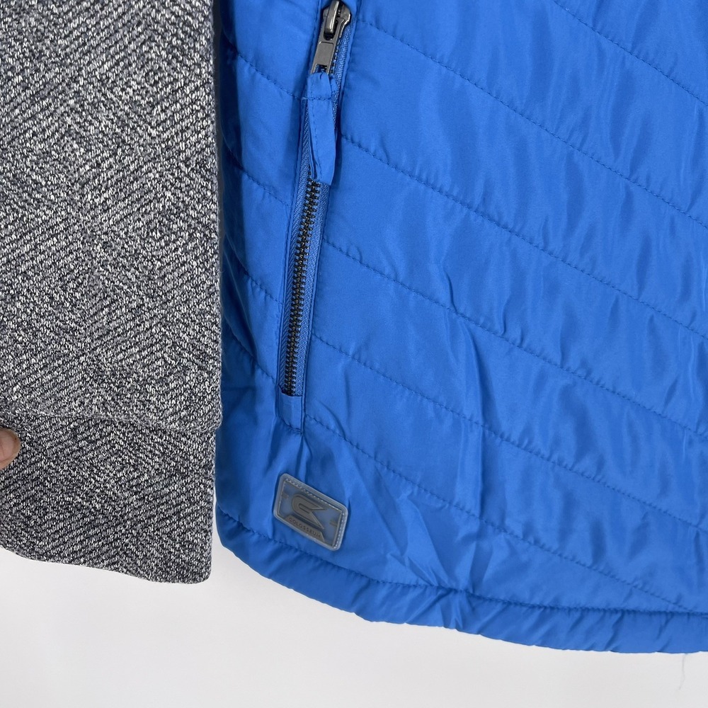 Men's Colosseum Charcoal/Blue UCLA Bruins Putter Herringbone Full-Zip Jacket - Picture 4 of 6